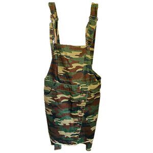 CAMO Print Mini Overall Skirt